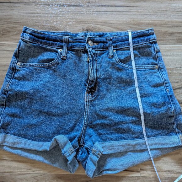 Wild Fable Upcycled Denim Shorts, Embroidered Floral, 10 - Picture 7 of 9